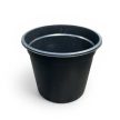 Ültetőcserép, fekete 19 cm